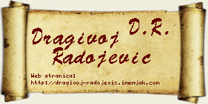Dragivoj Radojević vizit kartica